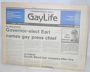 Imagen del vendedor de Chicago GayLife: the Midwestern gay weekly; vol. 8, #26, Thursday, December 9, 1982: Wisconsin Governor-elect names gay press chief a la venta por Bolerium Books Inc.