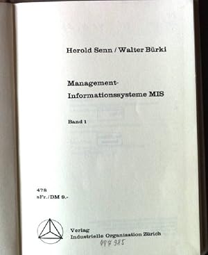 Immagine del venditore per Management- Informationssysteme MIS, band 1 venduto da books4less (Versandantiquariat Petra Gros GmbH & Co. KG)