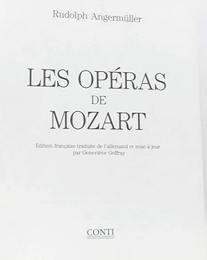 Image du vendeur pour Les opras de Mozart mis en vente par crealivres