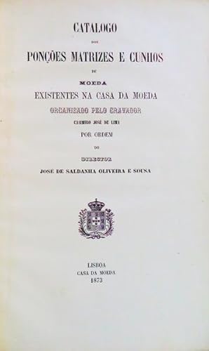 ENCADERNAÇÃO ARTÍSTICA - SÉC. XIX - CATALOGO DOS PONÇÕES MATRIZES E CUNHOS