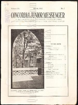 Concordia Junior Messenger: A Magazine for Lutheran Young People, also Official Publication of th...