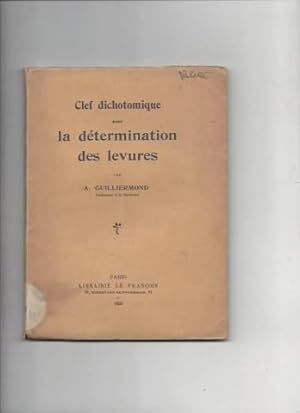 Clef dichotomique pour la determination des levures