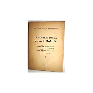 Seller image for LA POLTICA SOCIAL DE LA DICTADURA for sale by Librera Salamb