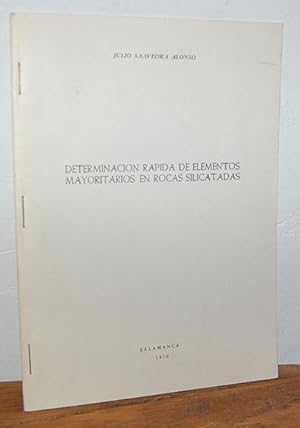 Imagen del vendedor de DETERMINACIN RPIDA DE ELEMENTOS MAYORITARIOS EN ROCAS SILICATADAS a la venta por EL RINCN ESCRITO