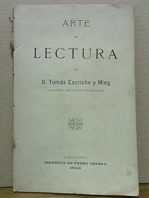 Seller image for Arte de Lectura for sale by Librera Miguel Miranda