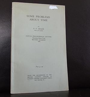 Some Problems about Time (Philosophical Lecture, Henriette Hertz Trust, British Academy 1965) Fro...