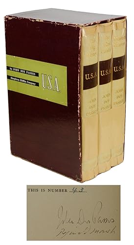 Image du vendeur pour U.S.A. Trilogy: The 42nd Parallel; Nineteen Nineteen; and The Big Money [3 Volumes] mis en vente par Burnside Rare Books, ABAA