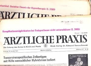 Bild des Verkufers fr rztliche Praxis. Die Zeitung des Arztes in Klinik und Praxis. zum Verkauf von Buchversand Joachim Neumann