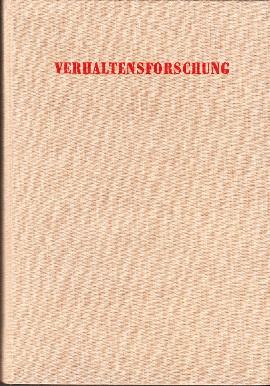 Bild des Verkufers fr Verhaltensforschung. Eine Einfhrung in die Tier-Ethologie. zum Verkauf von Buchversand Joachim Neumann