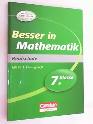 Seller image for Besser in Mathematik; Teil: Realschule. ( ohne Lsungsheft/Gutschein ) for sale by Versandantiquariat Christian Back