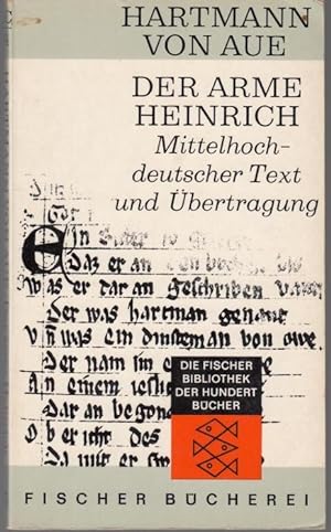 Bild des Verkäufers für Der arme Heinrich. Mittelhochdeutscher Text und Übertragung zum Verkauf von Graphem. Kunst- und Buchantiquariat