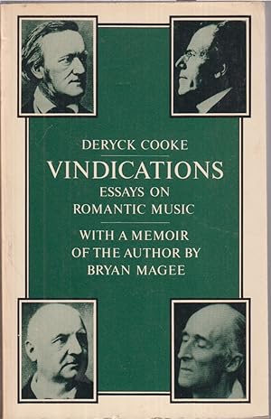 Imagen del vendedor de Vindications Essays On Romantic Music a la venta por Jonathan Grobe Books