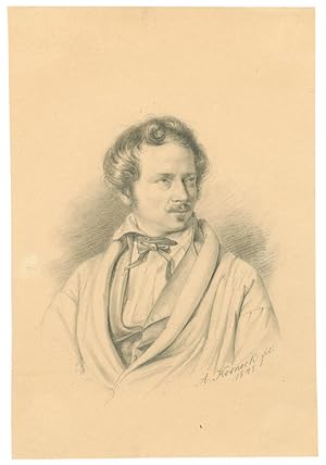 Willibald Alexis; Pseud. für Wilhelm Häring, Schriftsteller (1798-1871); Brustbild nach rechts.