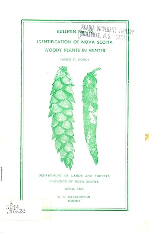 Seller image for Identification of Nova Scotia Woody Plants in Winter Bulletin No. 19 for sale by Book Booth