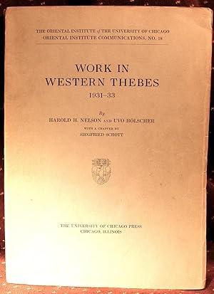 WORK IN WESTERN THEBES 1931-33