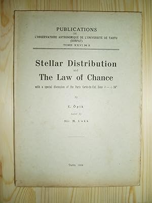 Image du vendeur pour Stellar Distribution and the Law of Chance : With a Special Discussion of the Paris Carte-du-Ciel Zone Delta mis en vente par Expatriate Bookshop of Denmark