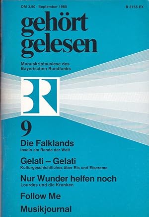 Bild des Verkufers fr Gehrt, gelesen, Manuskriptauslese des Bayerischen Rundfunks, September 1980 zum Verkauf von Versandantiquariat Karin Dykes