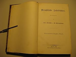 Seller image for Preuische Jahrbcher. 33. Band. for sale by HamlehBuch