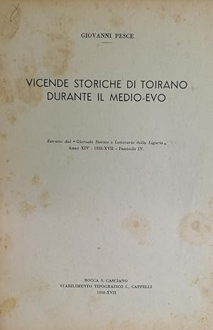 Vicende storiche di Toirano durante il Medio-evo