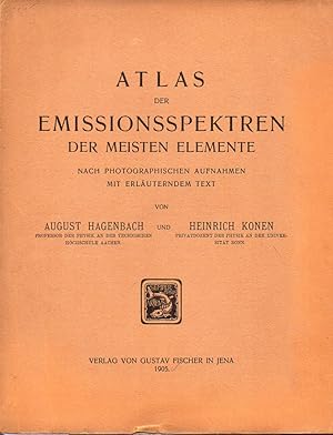 Bild des Verkufers fr Atlas der Emissionsspektren der meisten Elemente zum Verkauf von Clivia Mueller