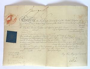 Imagen del vendedor de Autograph document signed ("GeorgeR"). a la venta por Antiquariat INLIBRIS Gilhofer Nfg. GmbH