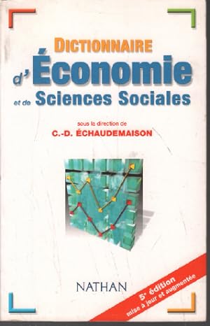 Image du vendeur pour Dictionnaire d'conomie et de sciences sociales mis en vente par librairie philippe arnaiz