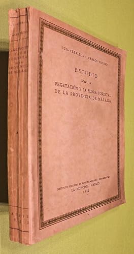 Imagen del vendedor de Estudio sobre la Vegetacin y la Flora Forestal de la Provincia de Mlaga. a la venta por Antiquariat Lycaste