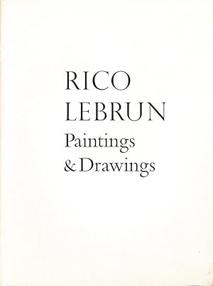 Bild des Verkufers fr Rico Lebrun: Paintings & Drawings, 1946-1961, With Notes By The Artist zum Verkauf von Randall's Books