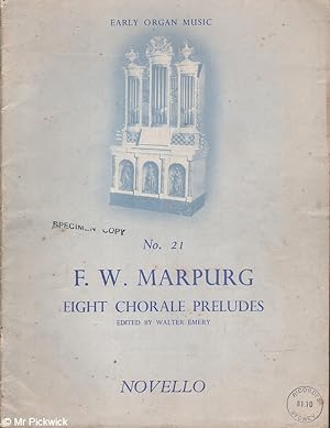 Seller image for Eight Chorale Preludes for sale by Mr Pickwick's Fine Old Books