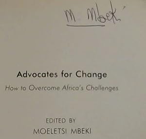 Bild des Verkufers fr Advocates for Change: How to Overcome Africa's Challenges zum Verkauf von Chapter 1