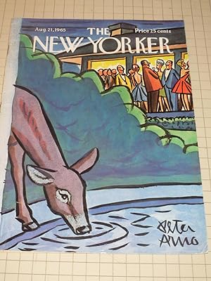 Seller image for Aug.21,1965 The New Yorker Magazine: Chas. Addams Cartoon - Peter Arno Cvr - Howard Nemerov (poem) - Current Cinema:Jean-Luc Godard - The Sporting Scene:Womens' Golf - Cartoons for sale by rareviewbooks
