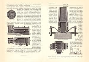 Alter historischer Druck Eisen II. Schweißeisen Holzstich 1903