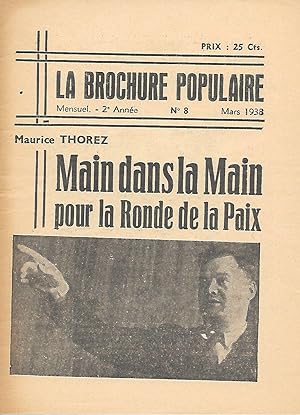 Bild des Verkufers fr Main dans la main pour la Ronde de la Paix. zum Verkauf von Librairie Les Autodidactes - Aichelbaum