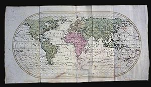 Mappe Monde ou Carte Générale de l'Univers sur une projection nouvelle d'une Sphére ovale, pour m...