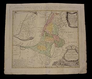 Carte de la Terre Sainte, divisée selon les douze tribus d'Israel. Revue et augmentée par Mr. Jea...