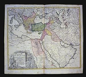 Imperium Turcicum in Europa, Asia et Africa. Regiones Proprias, Tributarias, Clientelaresque sicu...