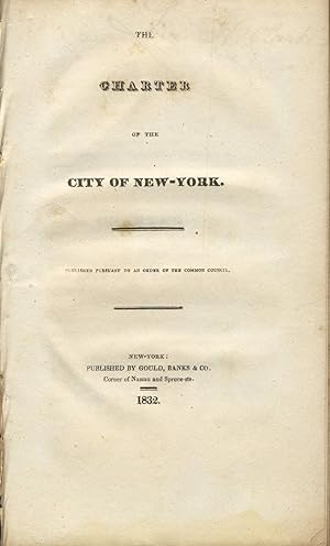 The charter of the city of New-York