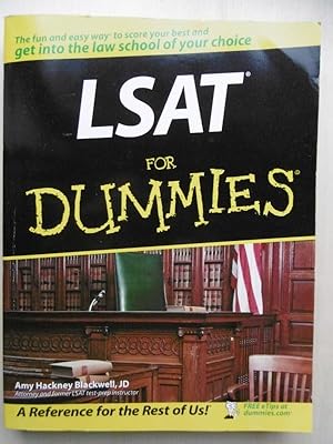 Bild des Verkufers fr LSAT for Dummies. [Law Scholl Admission Test] zum Verkauf von Antiquariat Steinwedel