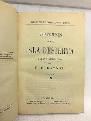 Image du vendeur pour Veinte meses en una isla desierta mis en vente par Nayco Libreria