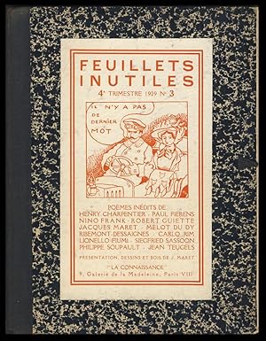 Seller image for Feuillets inutiles - 4e trimestre 1929 - n. 3 for sale by Parigi Books, Vintage and Rare
