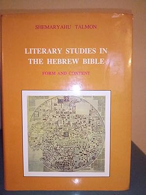 Literary Studies in the Hebrew Bible: Form and Content