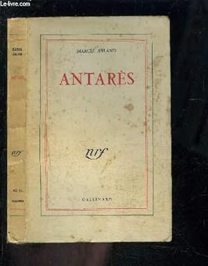 Imagen del vendedor de ANTARES a la venta por Le-Livre
