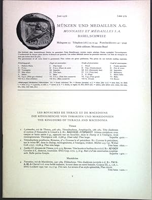 Imagen del vendedor de Liste 379 Juni 1976: Die Knigreiche von Thrakien und Makedonien; a la venta por books4less (Versandantiquariat Petra Gros GmbH & Co. KG)