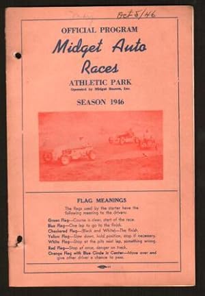 Official Program: Midget Auto races, Athletic Park, Tacoma, WA, 1946