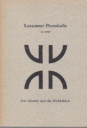 Bild des Verkufers fr Loccumer Protokolle 14 / 1967. Das Theater und die Wirklichkeit. Tagung vom 9. bis 12. Mai 1967. Inhalt: Werner Schulze - Reimpell - Vom Expressionismus zum Anti-Theater? / Henning Rischbieter: Das Theater und die Wirklichkeit / Diskussion / Frieder Lorenz: Jean Genet - Ein Problem des Theaters / Diskussion / Rolf Herkenrath: Das Theater als Podium / Hansgnther Heyme: Der Regisseur heute / Die Entlarvung der Wirklichkeit. Ein Rundgesprch unter Mitwirkung von Konrad Wnsche u. a. / Niklavz Prosenc: Der Informationsinhalt der Sprache im Theater. zum Verkauf von Antiquariat Carl Wegner