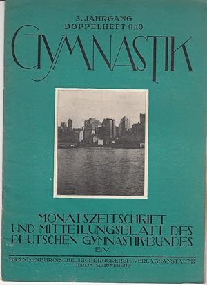 Gymnastik - 3. Jahrgang , Doppelheft Nummer 9/10, Oktober 1928. Monatszeitschrift und Mitteilungs...