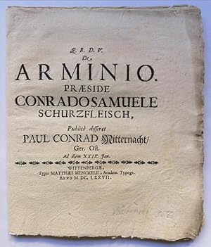 De Arminio. (Arminius)