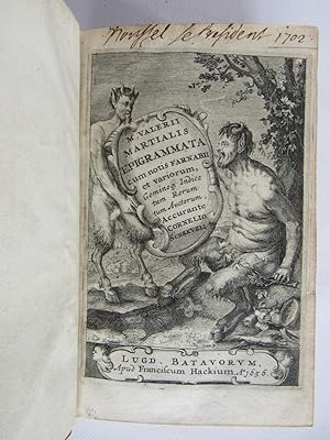 Bild des Verkufers fr Epigrammata cum notis Farnabii et variorum zum Verkauf von Librairie Le Feu Follet