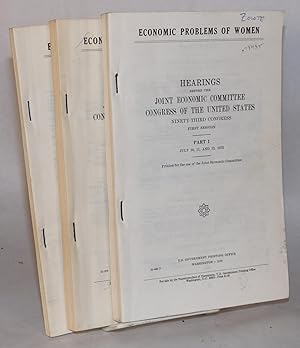 Economic problems of women,; hearings before the Joint economic committee congress of the United ...