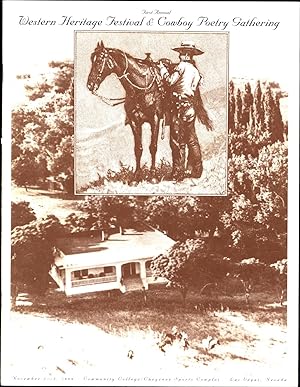Seller image for Program / Inaugural (First Annual) Western Heritage Festival & Cowboy Poetry Gathering / November 5-7, 1999 Community College/Cheyenne Sports Complex, Las Vegas, Nevada for sale by Cat's Curiosities